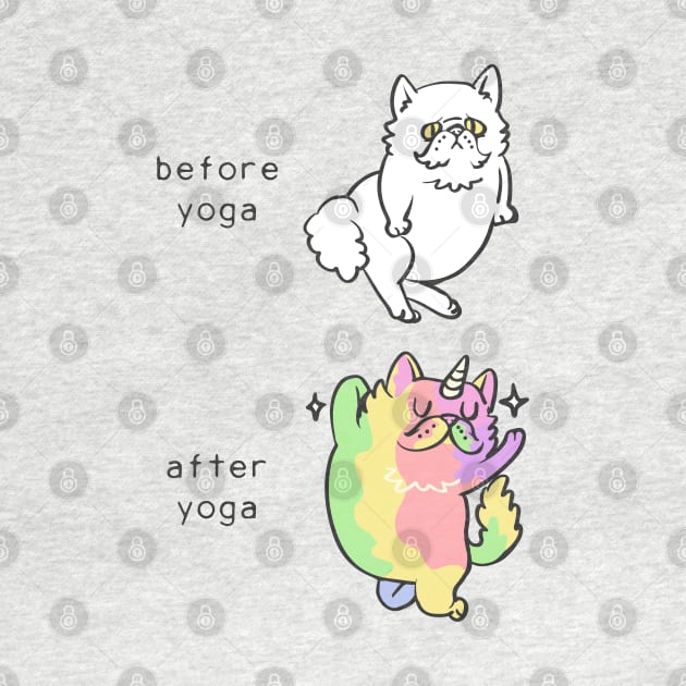 Persian Cat After Yoga by huebucket